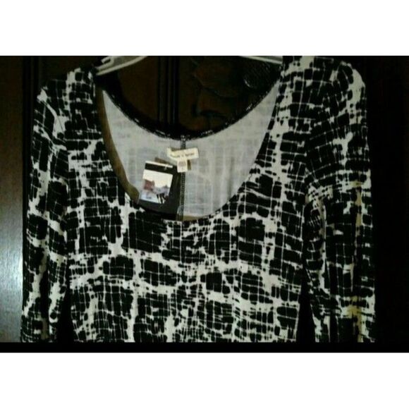 Silence and Noise sexy animal print mini dress black nwt new s - Picture 5 of 6